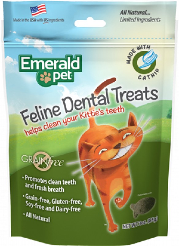 Emerald Pet Feline Dental Treats Catnip 85g